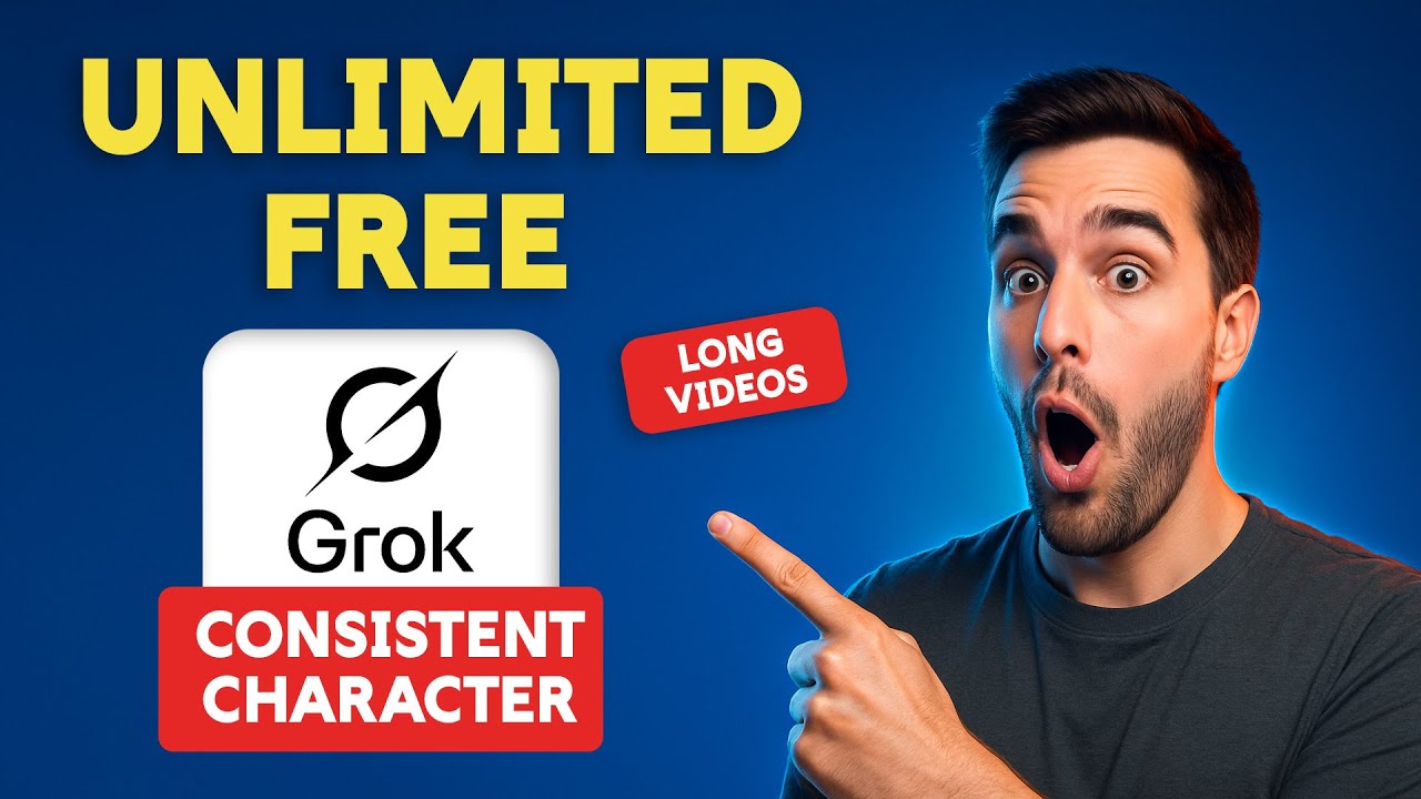 Создавайте длинные видео с ИИ и одинаковыми персонажами, используя Grok Free & Unlimited