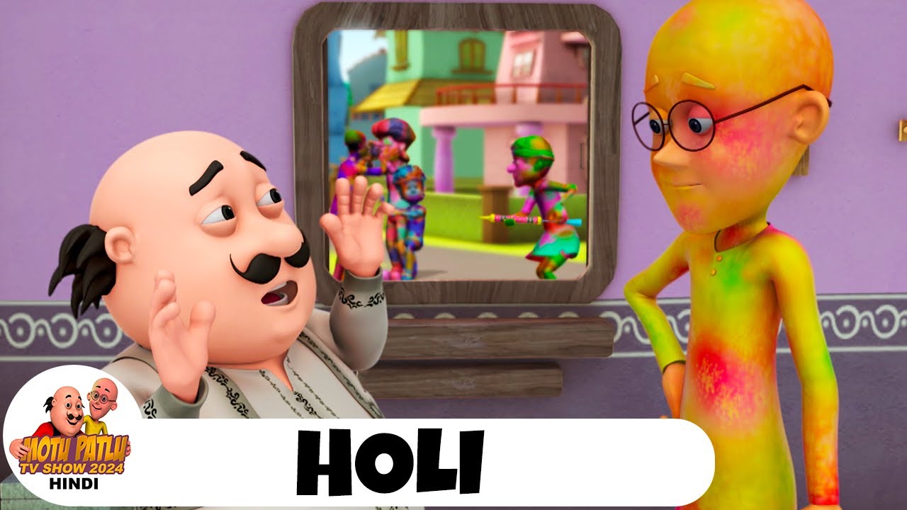 Holi | Comedy Funny Cartoon | मोटू पतलू | Full Ep 72 | Motu Patlu Show 2024 Hindi