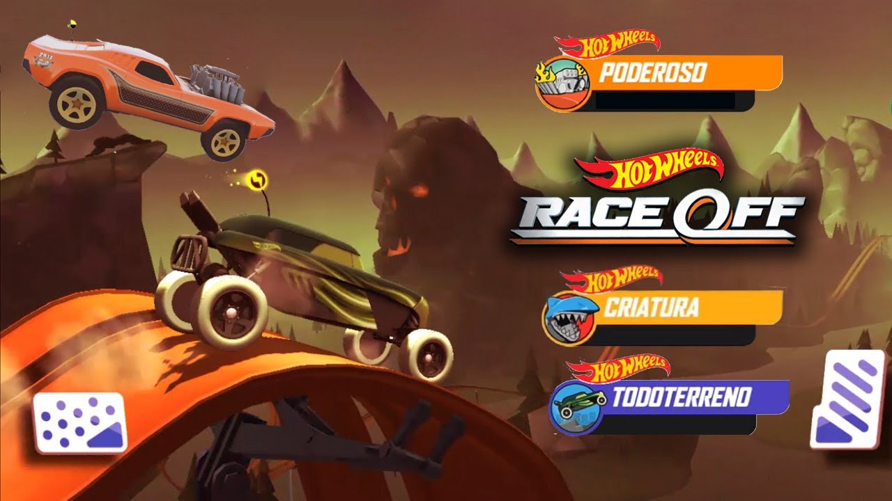 Hot Wheels Race Off: Rip Rop, Boneshaker, Dodge Rodger, Vs CRIATURA