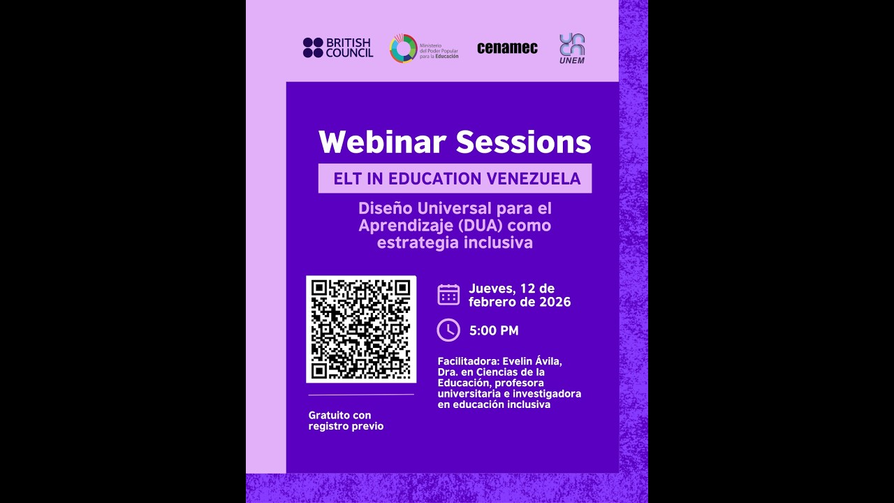 ELT Webinar Sessions – Diseño Universal para el Aprendizaje (DUA) como estrategia inclusiva