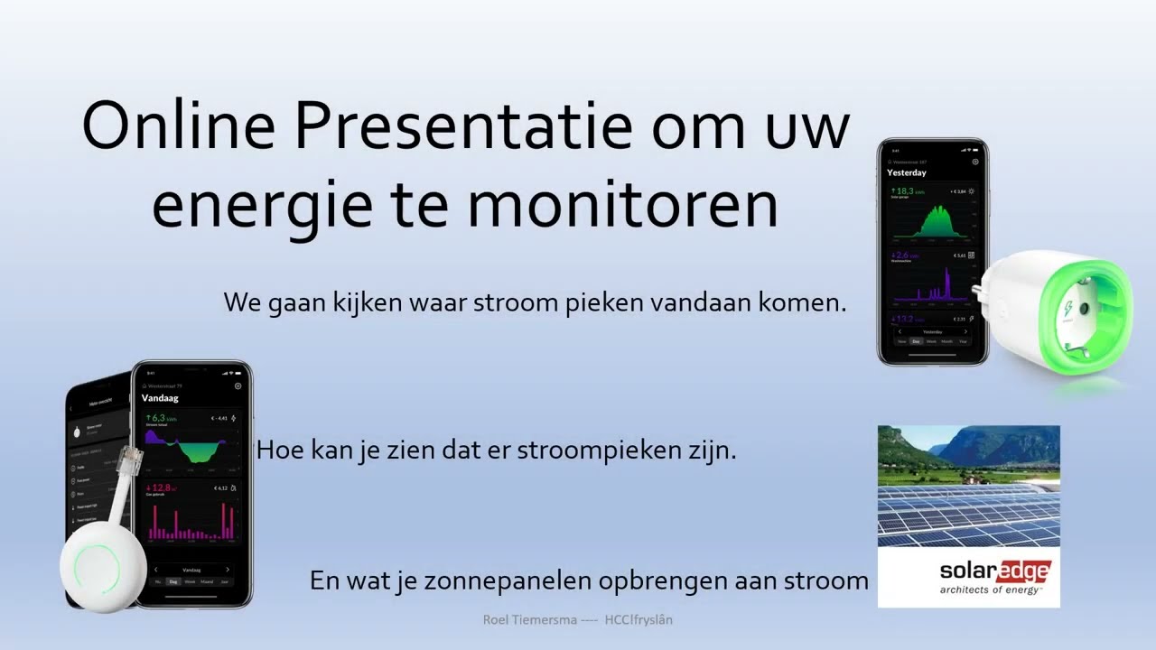 Online Presentatie om uw energie te monitoren juni 2022