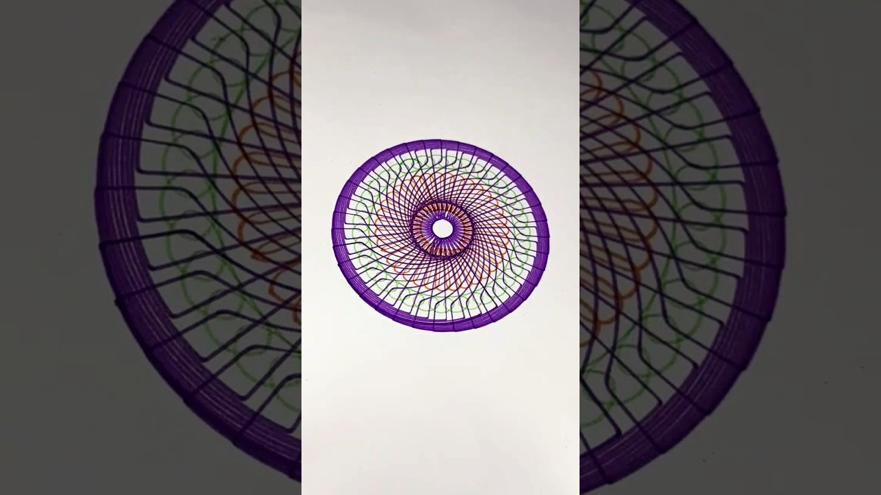 Relaxing ASMR Spirograph Patterns | Calming Art for Deep Relax! #art #shorts #spirograph #trending