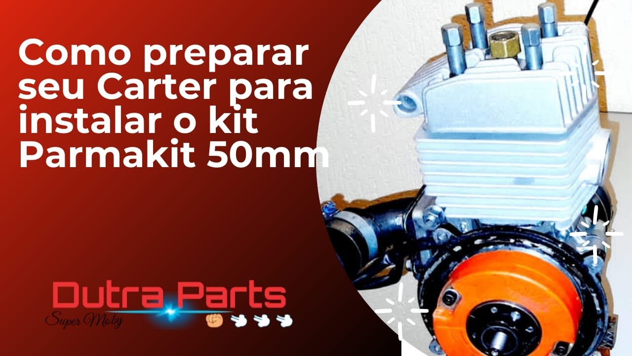 Como Preparar seu Carter para instalar o Kit Parmakit 50mm na sua Mobilete @Dutra Parts Mobilete
