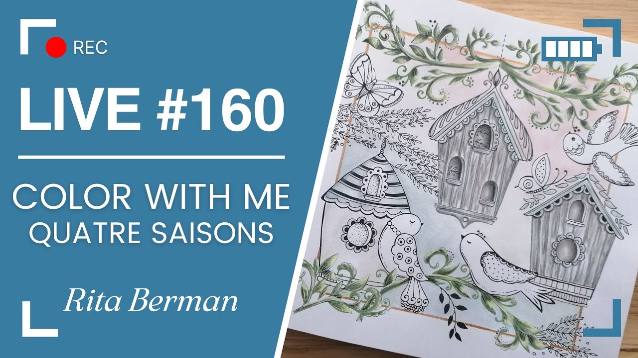 LIVE #160 | Color with me - 4 saisons de Rita Berman  - Session 3