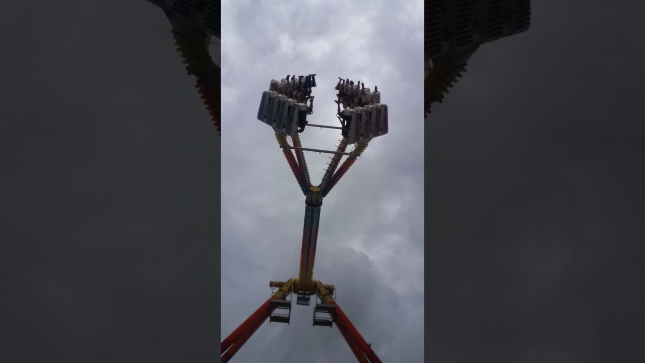 Me and my sister ridding the Freak Out at the Bangor State Fair 2017