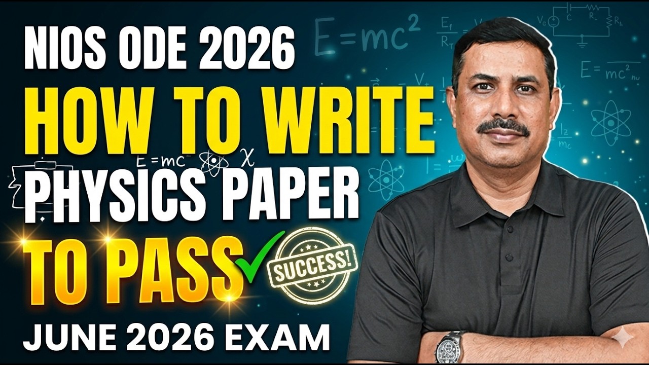 NIOS On Demand Exam 2026 | Exam in June 2026 | How to write Physics Paper to pass