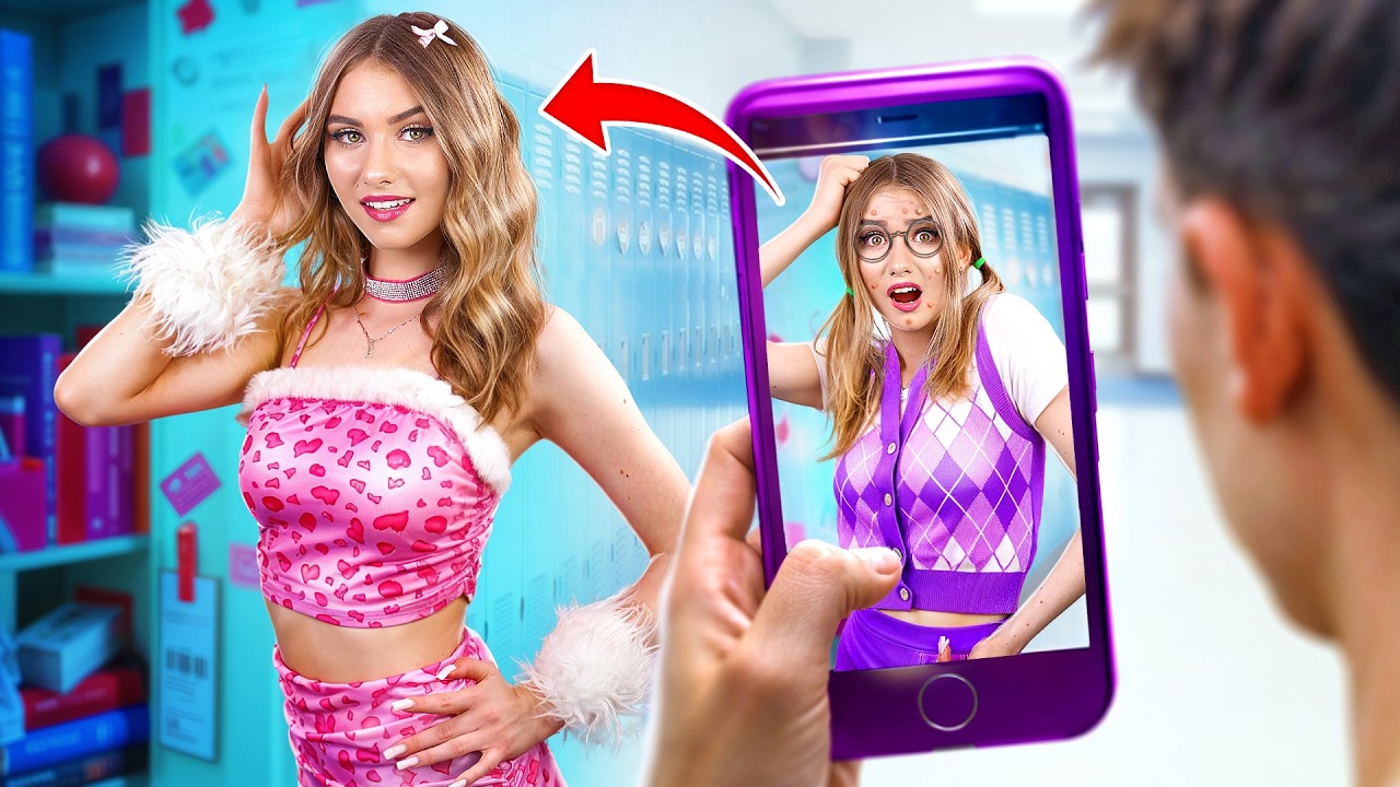 Fille Moche Devient Belle ! Extrême relooking pour un crush