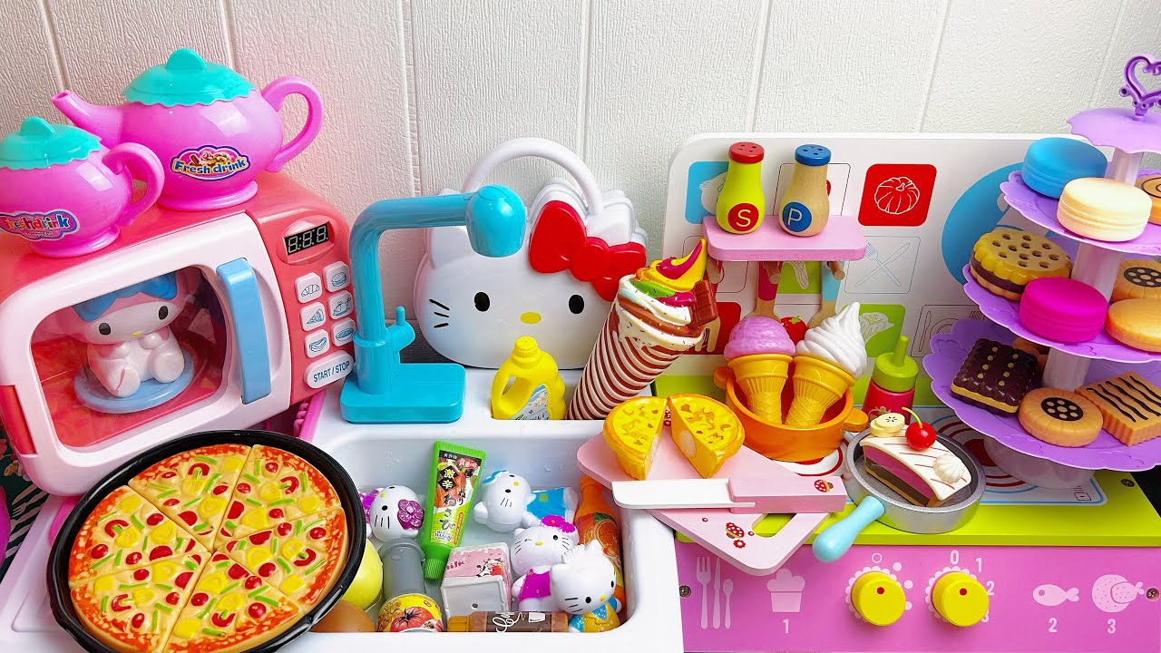 75 minutes satisfying with unboxing Hello Kitty Collection, Satisfying Unboxing Kitchen Set