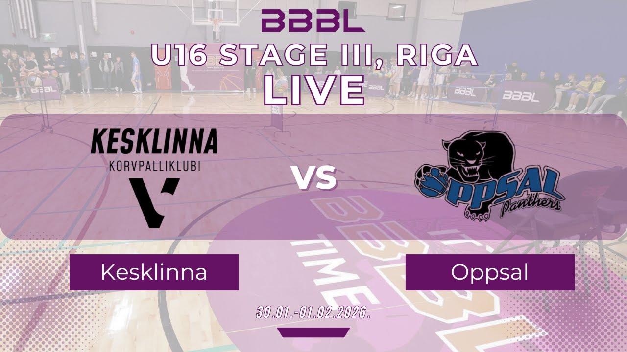 Kesklinna KK Black 2010 vs Oppsal Basket 2010 | BBBL U16 | Stage III