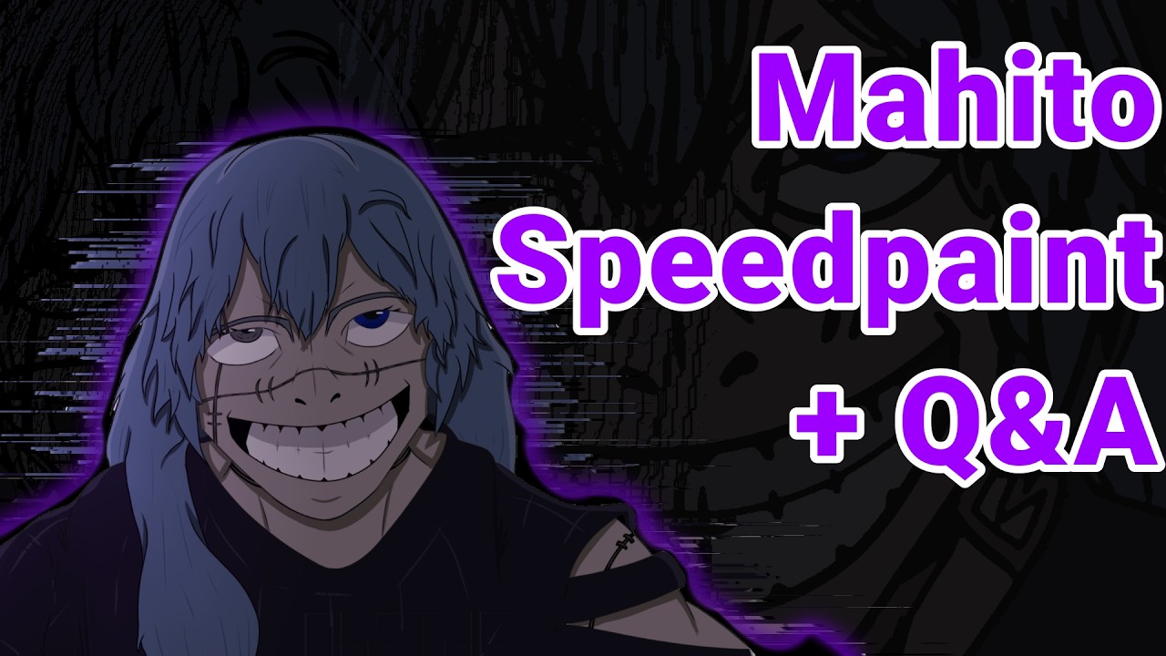 Answering some of your questions | Q&A + Mahito JJK Speedpaint!