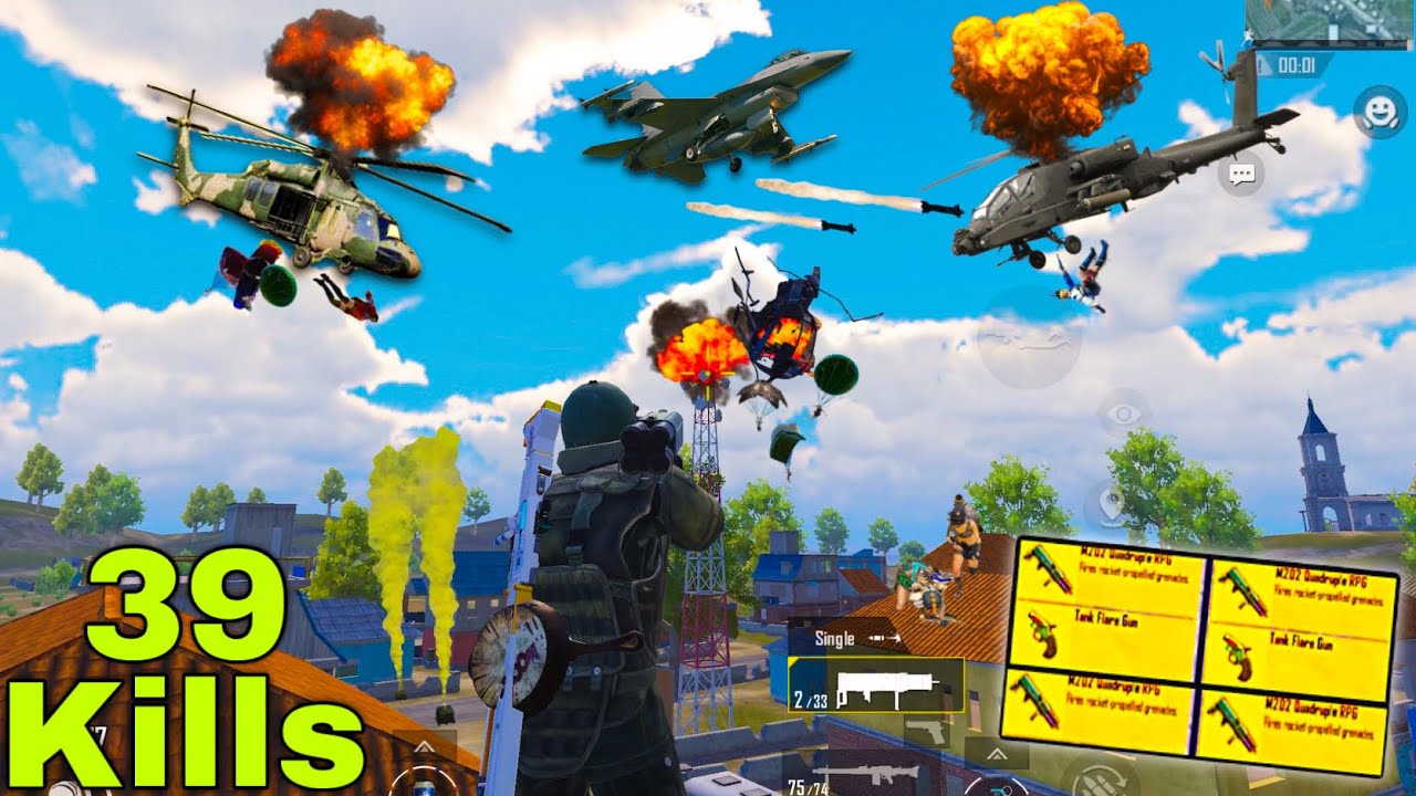 Pochinki Fight🤯 with M202 vs Jet,+ Helicopter,+ Chopper,+ Tank,+ War in Payload 3.0🔥 || PUBG MOBILE