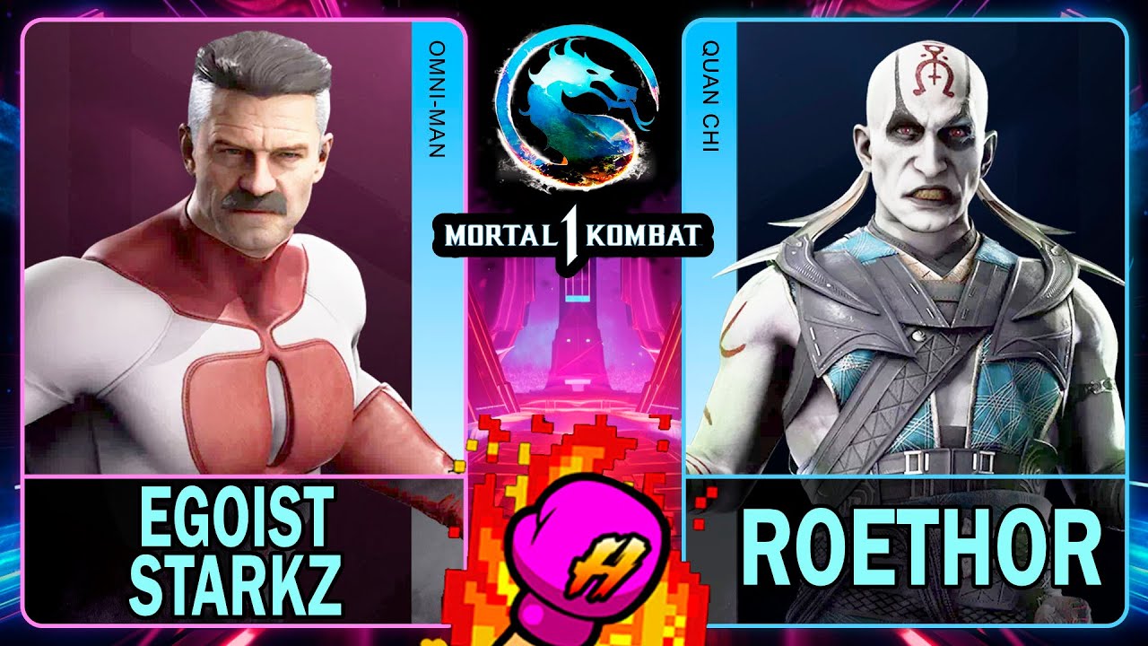 MK1 Egoist Starkz (OMNI-MAN) VS Roethor (QUAN CHI)🥊Mortal Kombat 1🥊4K 60ᶠᵖˢ