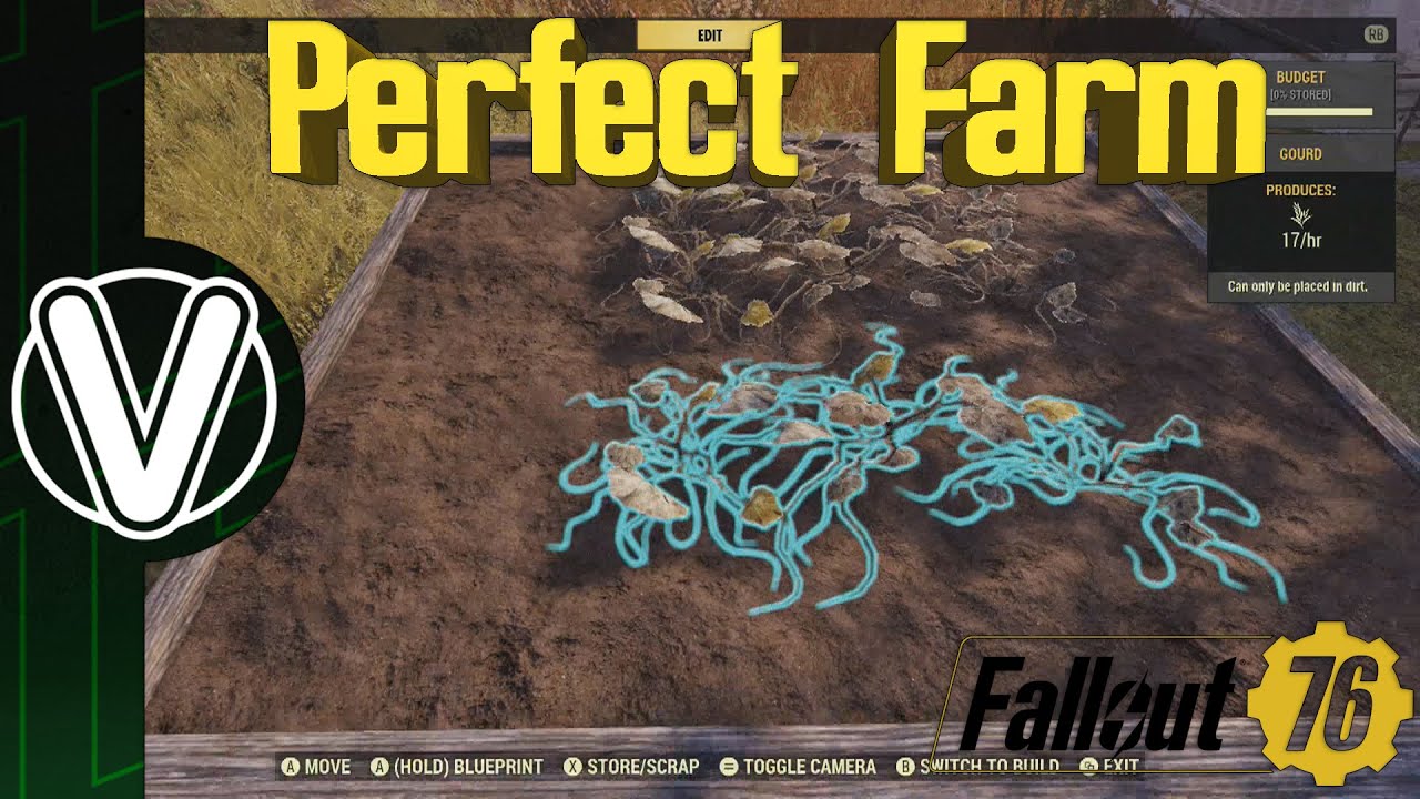 Fallout 76 | Как создать идеальную ферму по выращиванию культур *Расположите культуры близко друг...