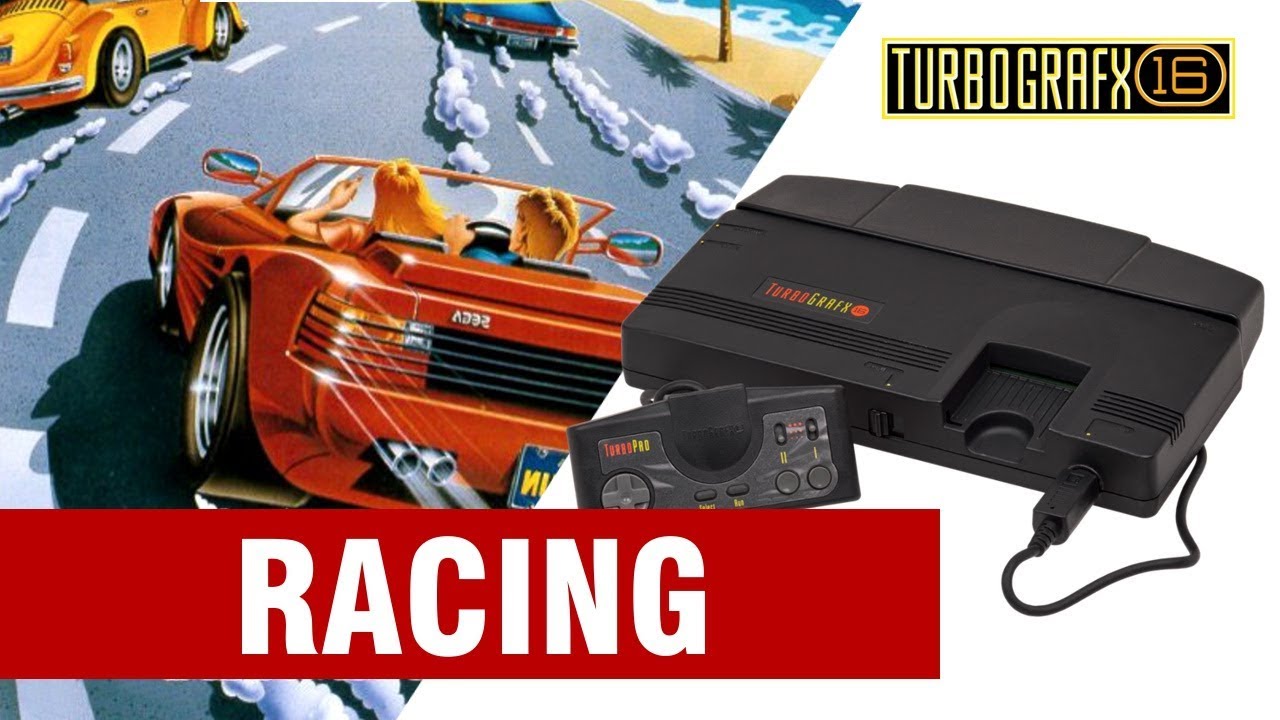 All TurboGrafx-16 / PC Engine Racing Games Compilation - Every Game (US/JP)