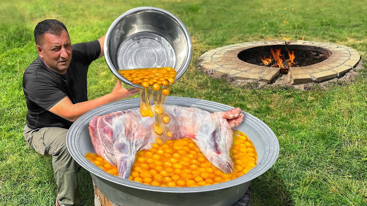 Dağda Kuzu Eti ve 100 Yumurta! 🔥 Doğanın Kalbinde Efsane Bir Ziyafet