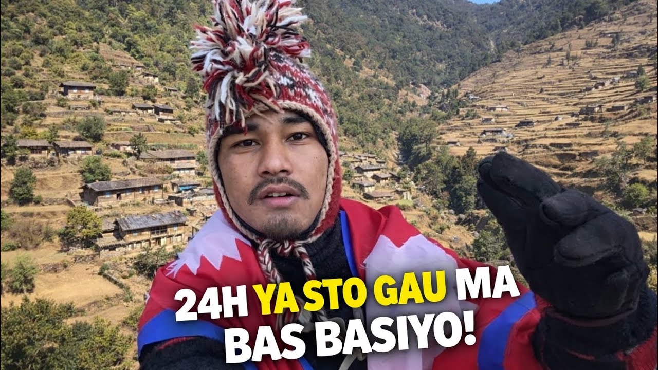 24h Yasto Gau Ma Bas Basiyo😍!!SURAJ NEPALI VLOG