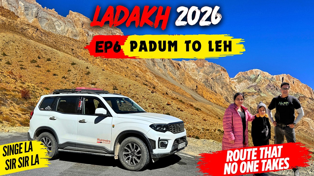 Ladakh 2026 EP6 | Padum to Leh via the Most Dangerous Road? 😱 | Sirsir La & Singe La