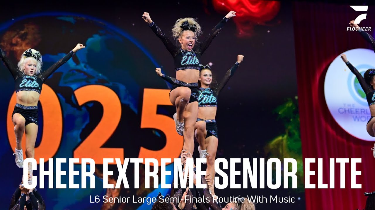 Cheer Extreme Senior Elite - L6 Senior Large Semifinals With Music - The Cheerleading Worlds 2025