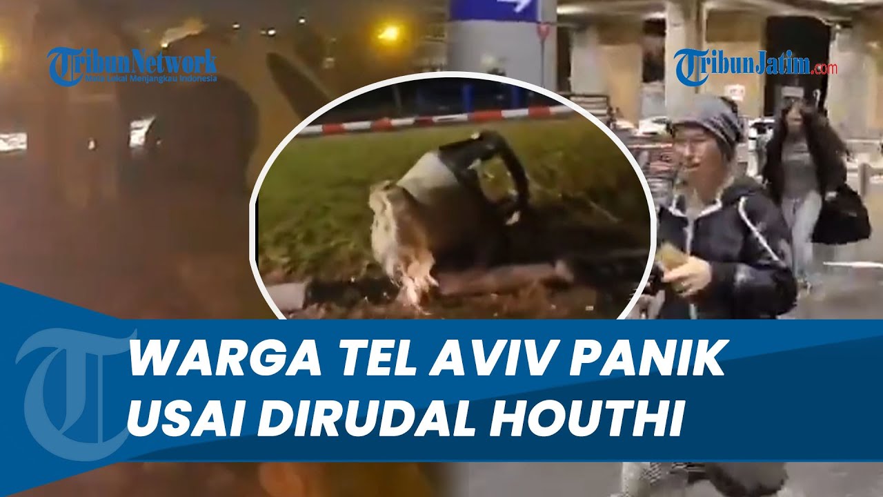 Israel Mencekam! Warga Tel Aviv Kocar-kacir usai Dirudal Houthi, Sirene Meraung-raung