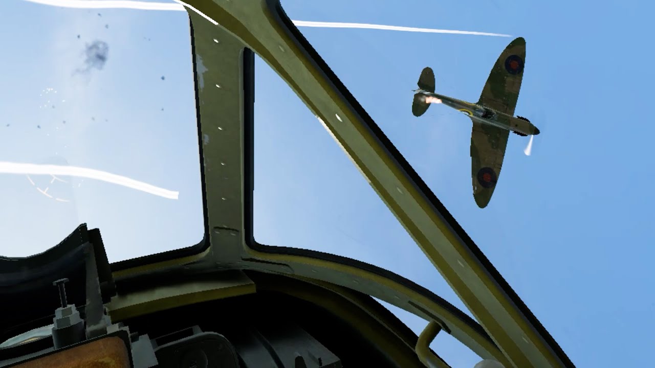 War Thunder [SIM|VR] -  Nice Fight with a Spit (Ki-61-I ko vs Spitfire Mk I)