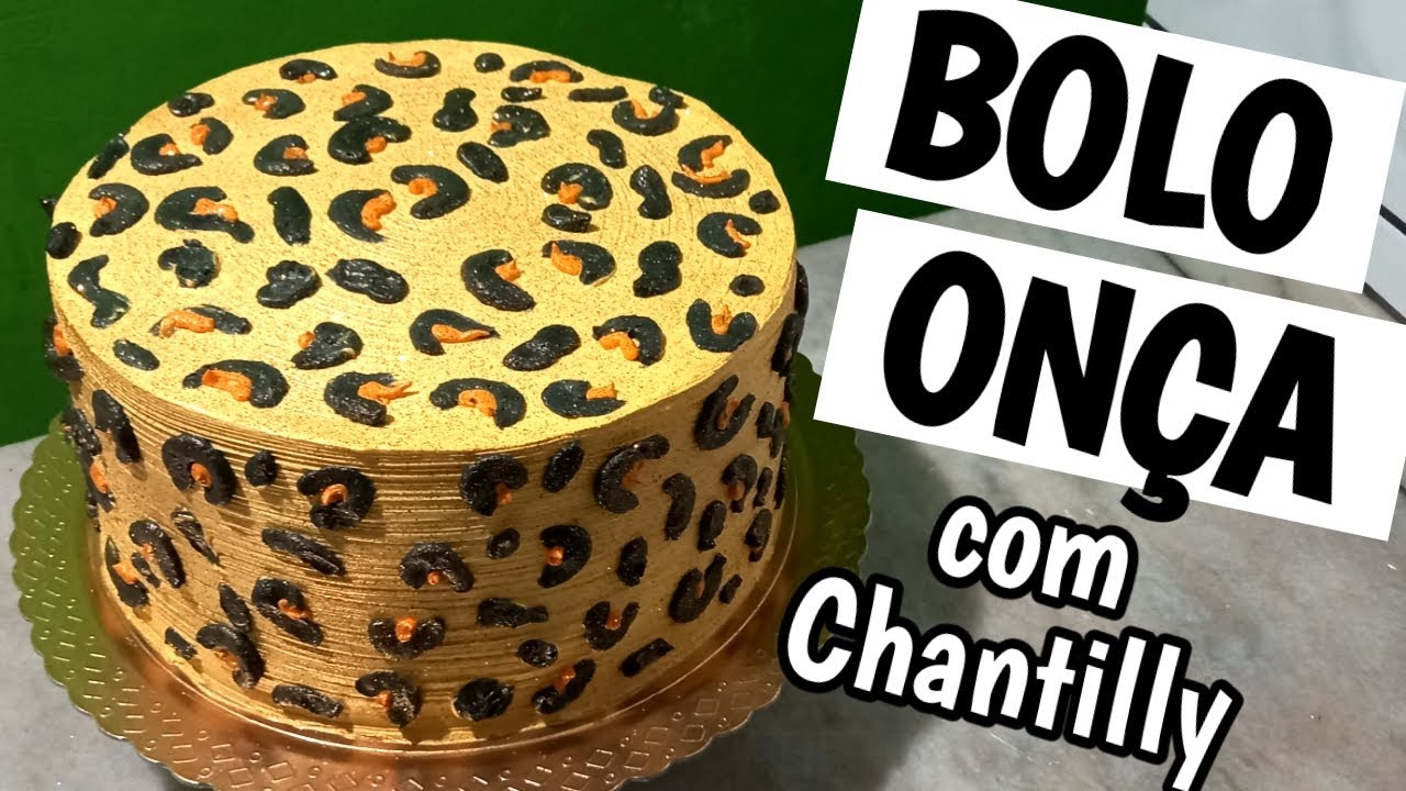 Bolo Oncinha chantilly