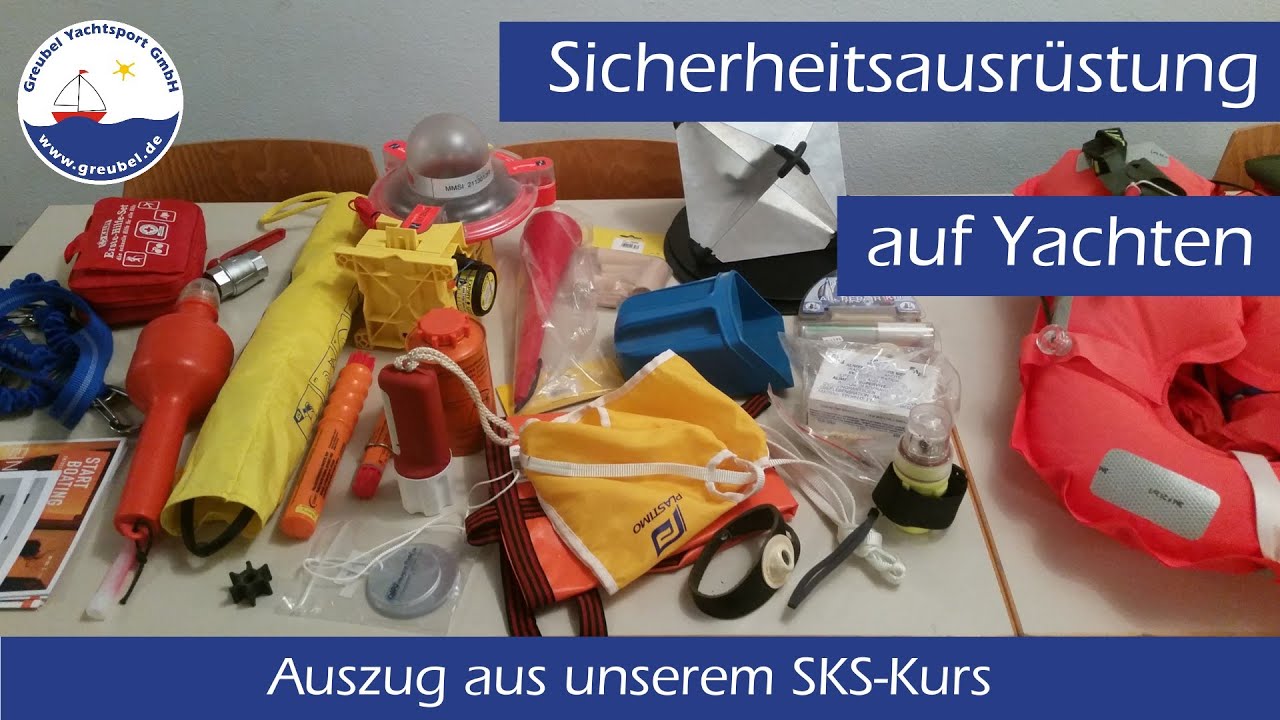 Sicherheitsausrüstung auf Yachten