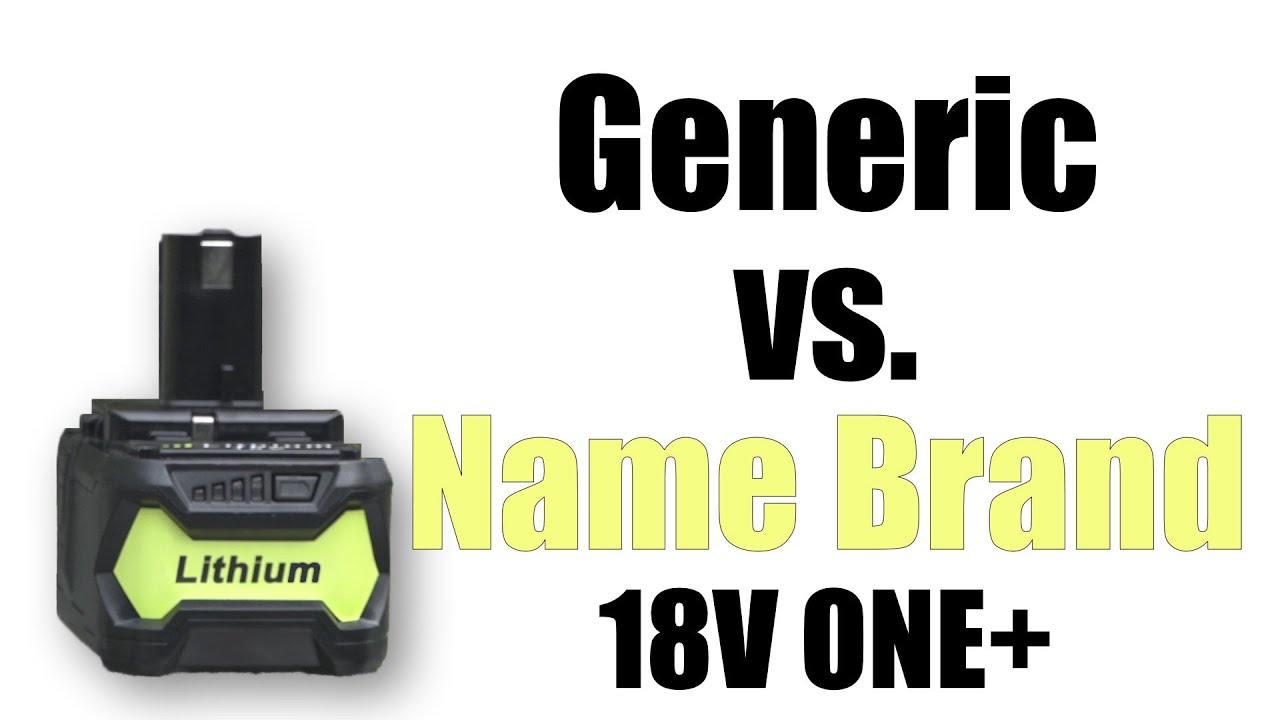 Ryobi 18V Battery vs. Generic Knock Off