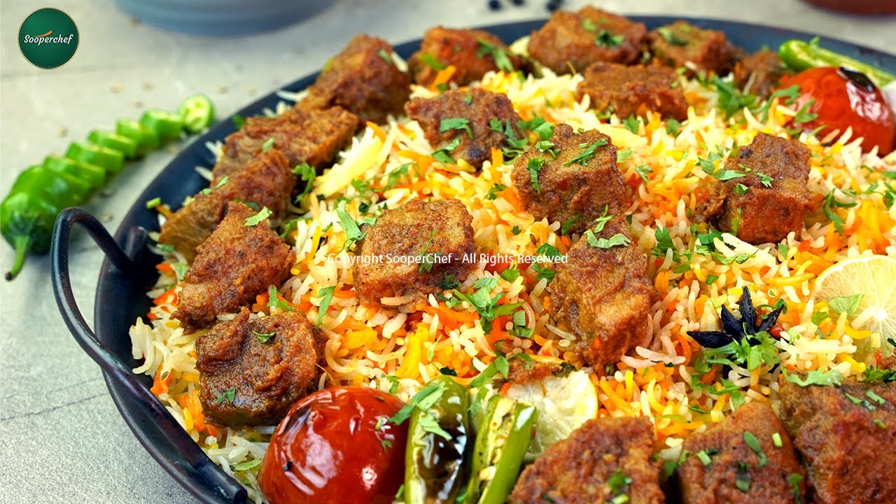 Beef Tikka Rice Platter Recipe By SooperChef (Bakra Eid Recipe)
