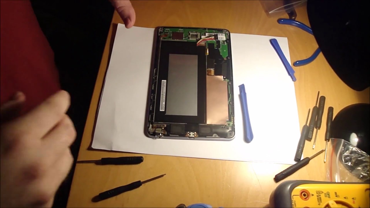 Замена ЖК-экрана и сенсорного экрана на ASUS Nexus 7 первого поколения (2012 г.)