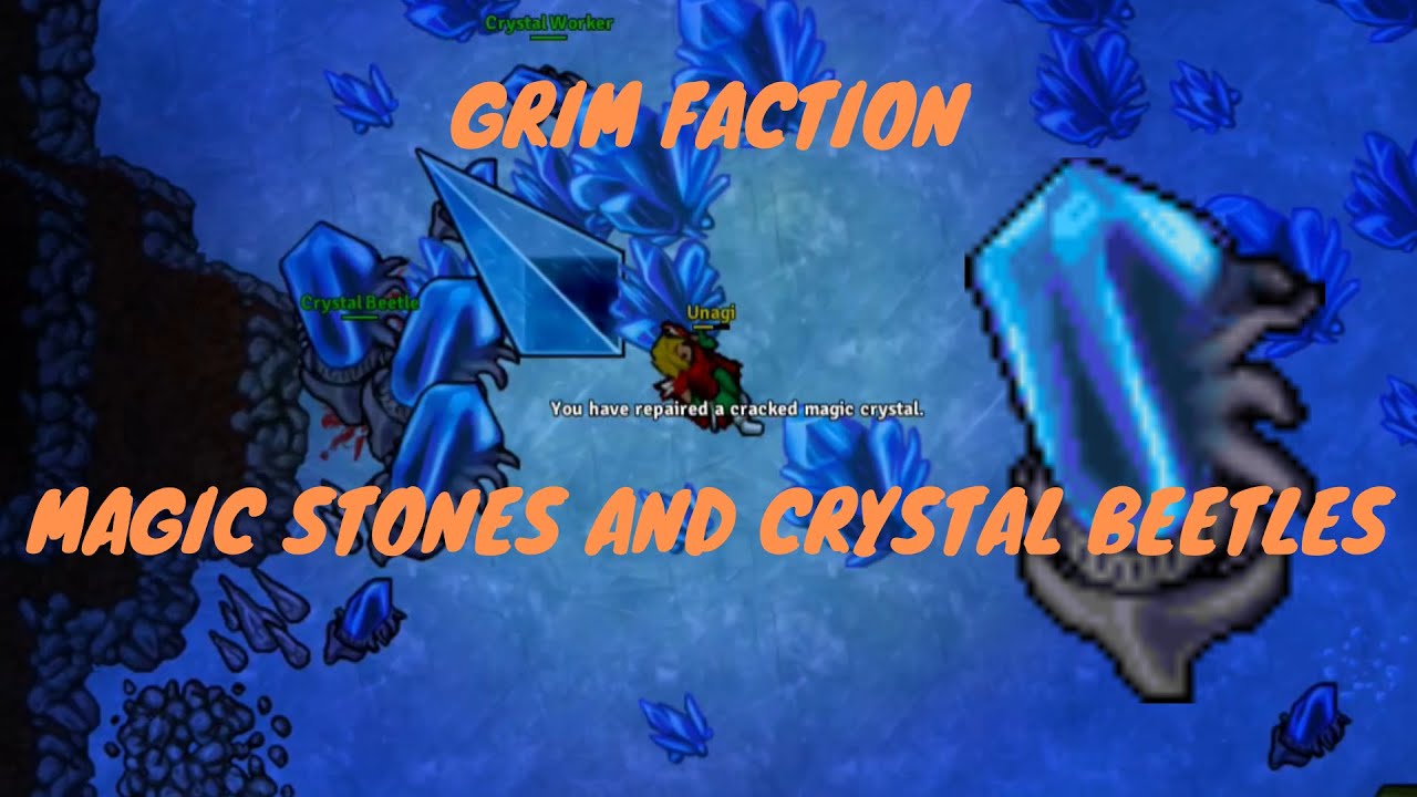 MEDIVIA - Grim Faction Magic Stones and Crystal Beetle