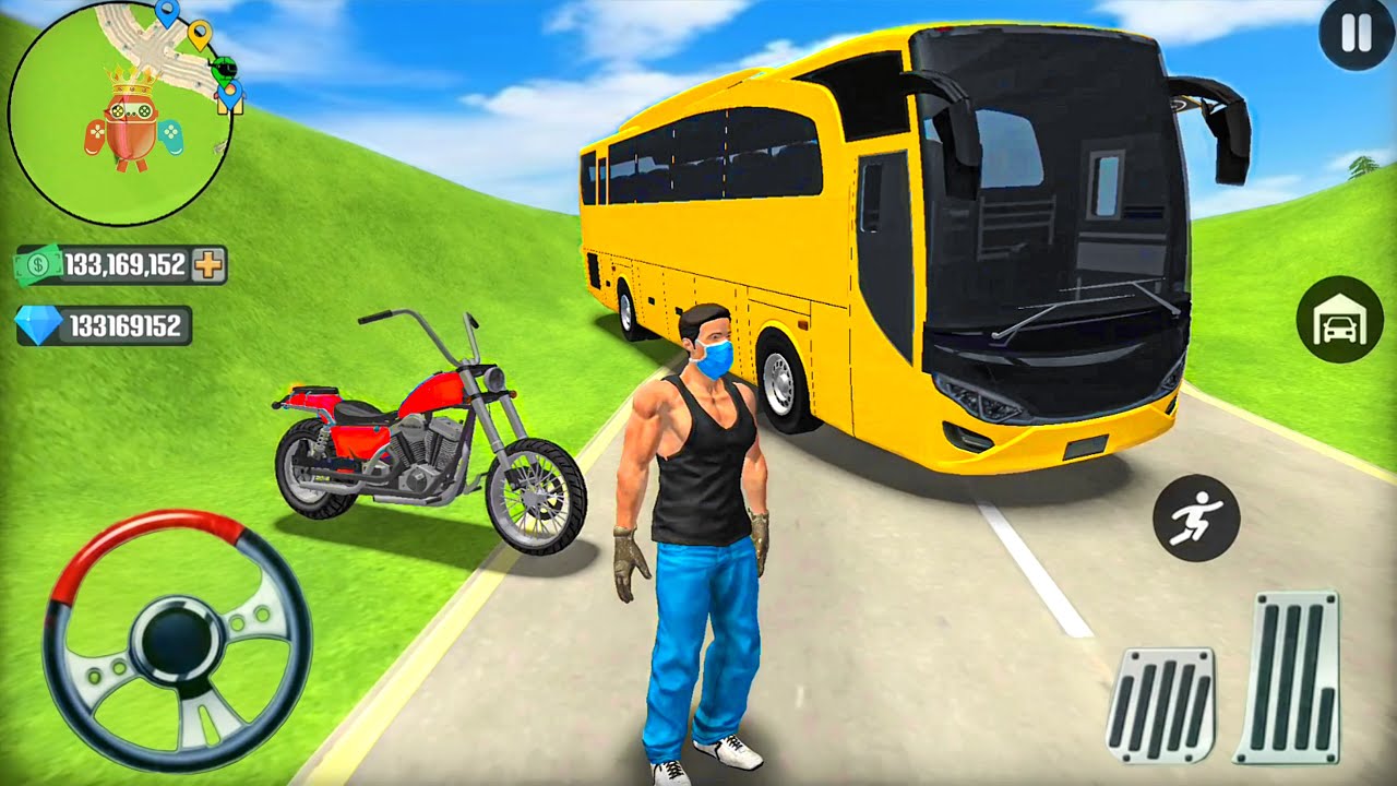 Public Transport Bus & Motorbike Driving in Open World Game 2026 - Android Gameplay