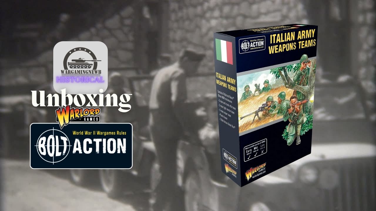 Unboxing Warlord Games  Bolt Action Italian Weapons Teams [Unboxing]