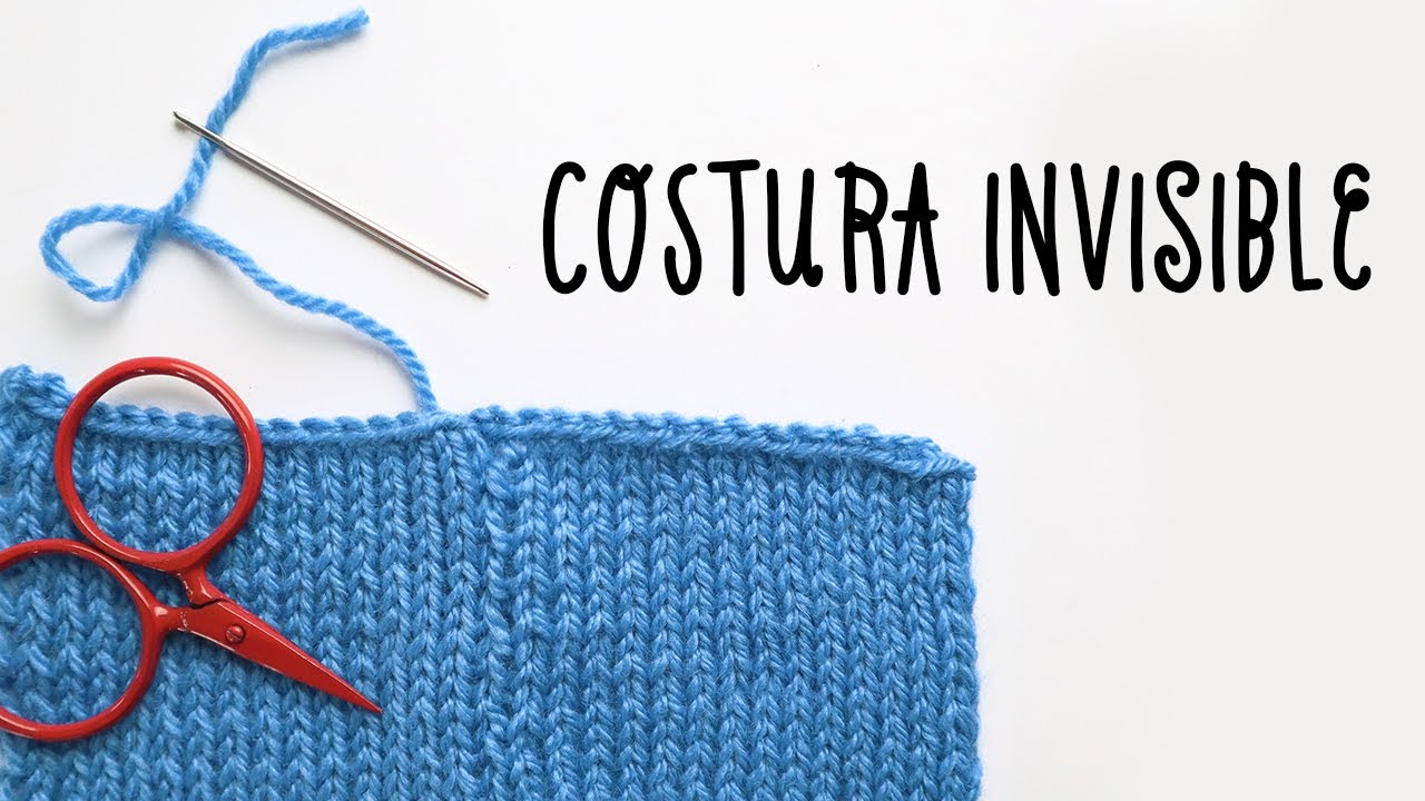 Costura invisible paso a paso para tejido a palillos o dos agujas