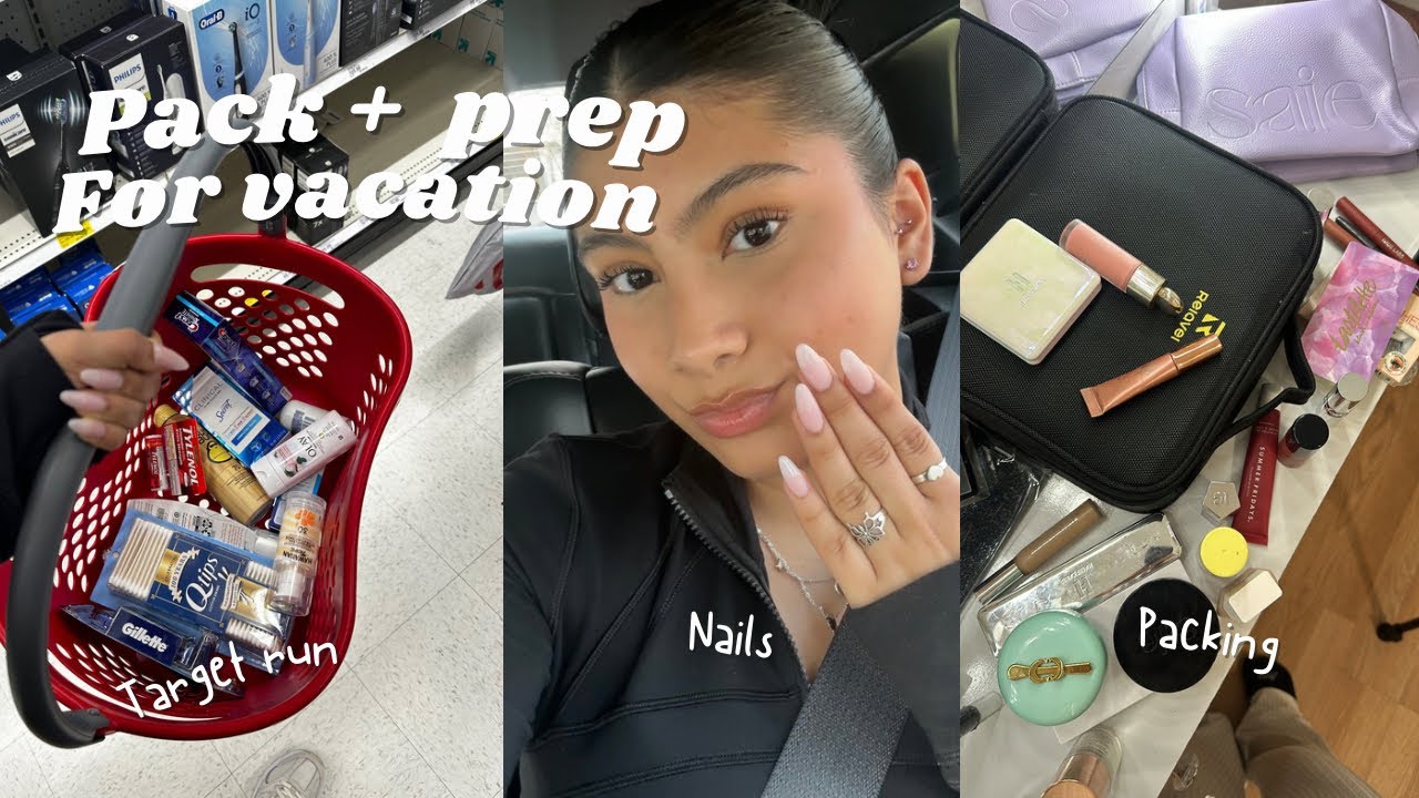 Pack, Prep & glow up! Nails,wax, shopping