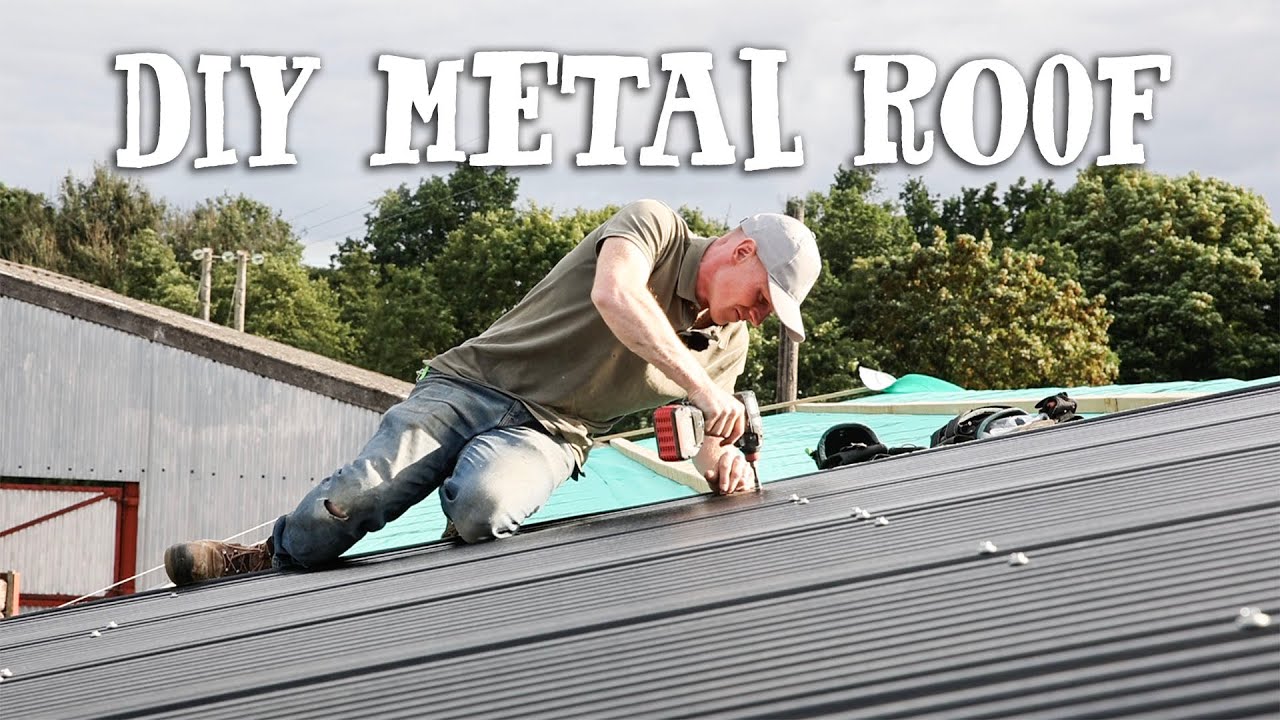 FITTING THE CABIN ROOFING - Why we decided on metal roofing