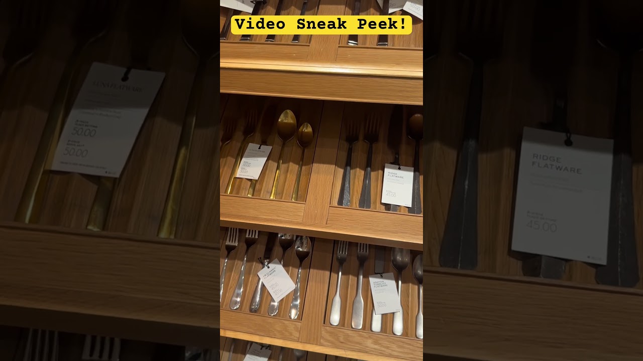 POTTERY BARN SNEAK PEEK! #potterybarn #homedecor #cutlery