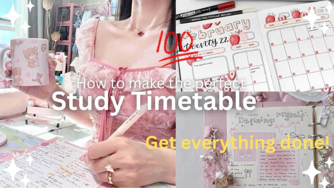 How to make the perfect study timetable- Get your work done easily!❀⋆࿔*:･