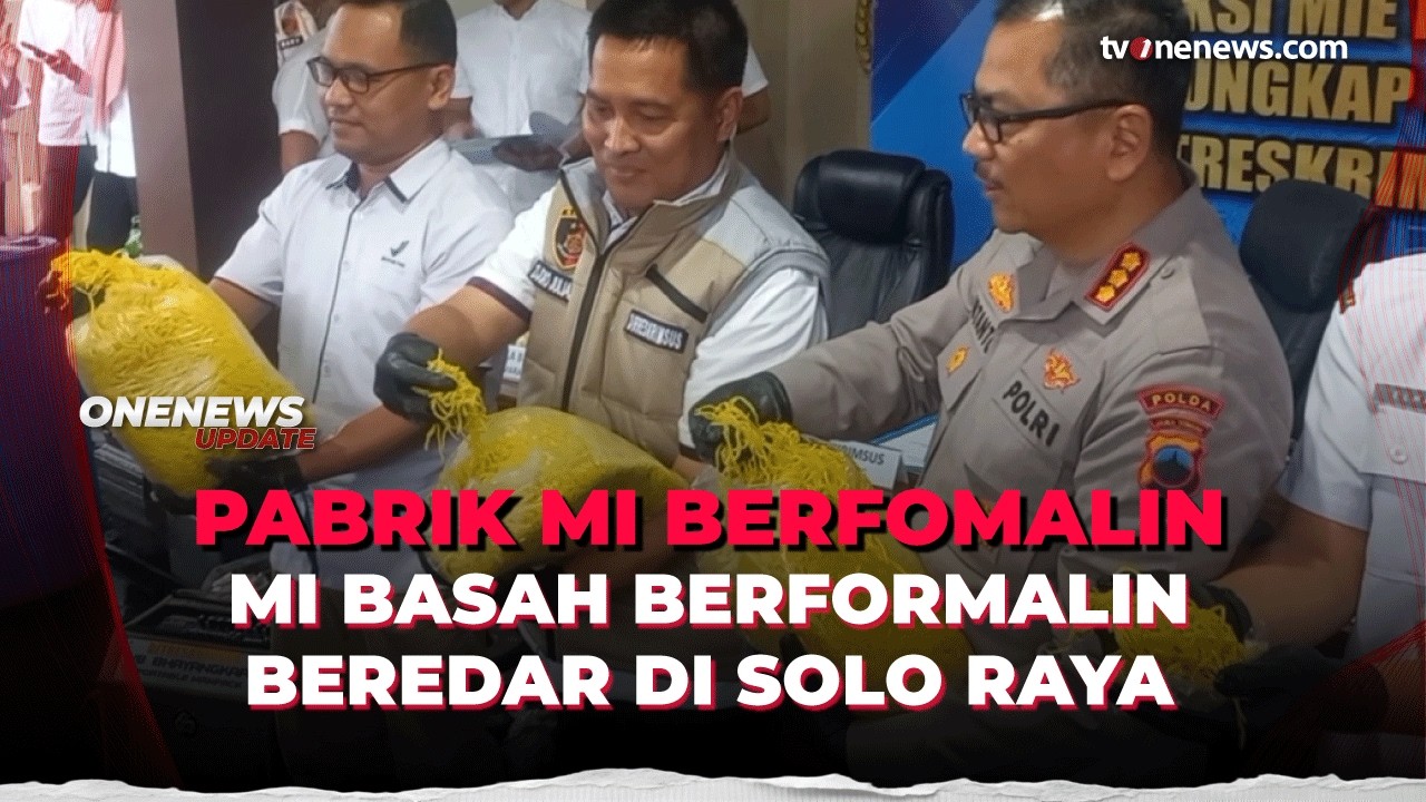 Pabrik Mi Basah Berformalin Terbongkar! Produksi Hingga 1,5 Ton per Hari | OneNews Update