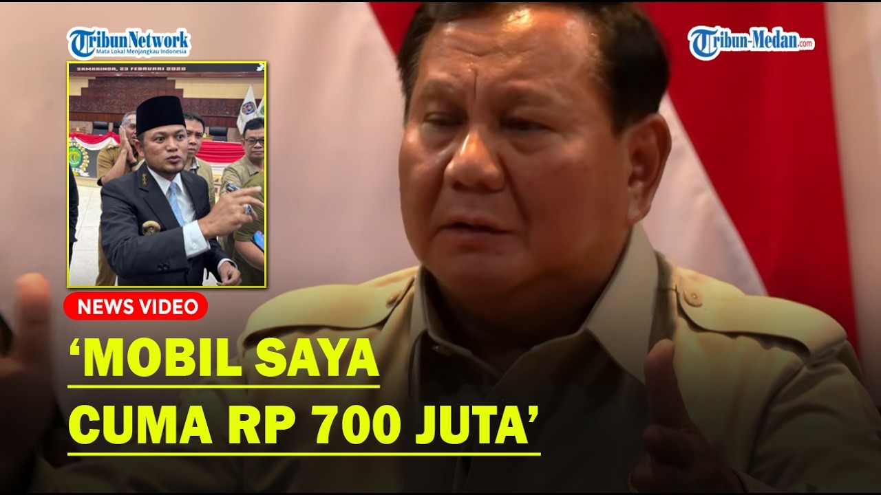 PRABOWO Emosi: Mobil Dinas Gubernur Rp 8,5 Miliar, Saya Cuma Rp 700 Juta❗