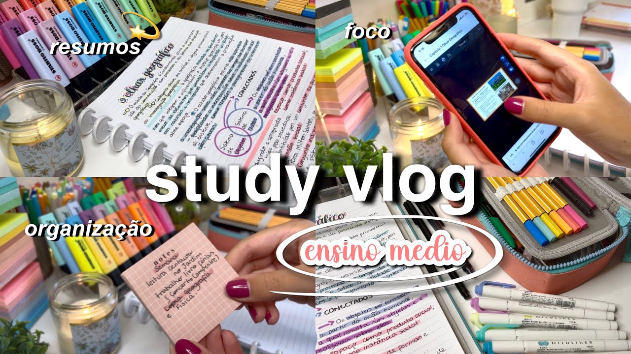 STUDY VLOG Produtivo | Como eu estudo Tarde produtiva (study vlog narrado)