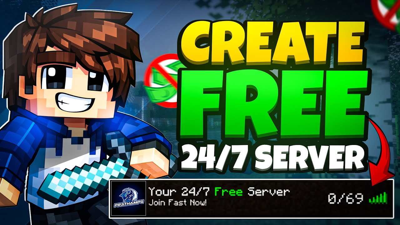 How To Make Free Minecraft Server 24x7 | Free 24/7 Minecraft Hosting