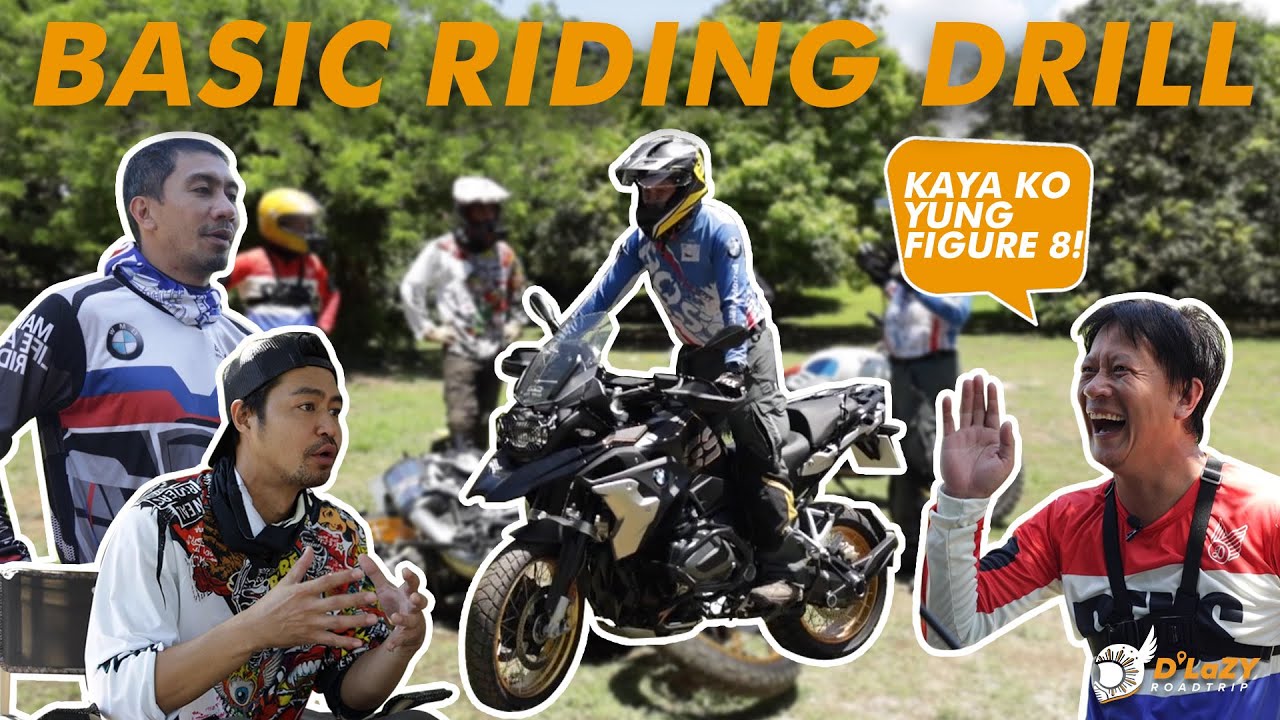 How to Ride a Motorcycle | Drill & Balancing | Walk the Bike, U-Turn, Figure of 8 | D LaZY Road Trip