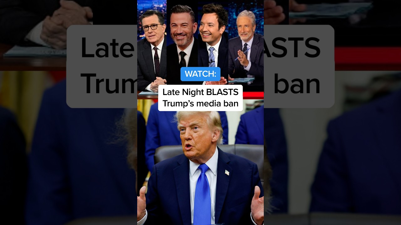 WATCH: Late Night BLASTS Trump's media ban