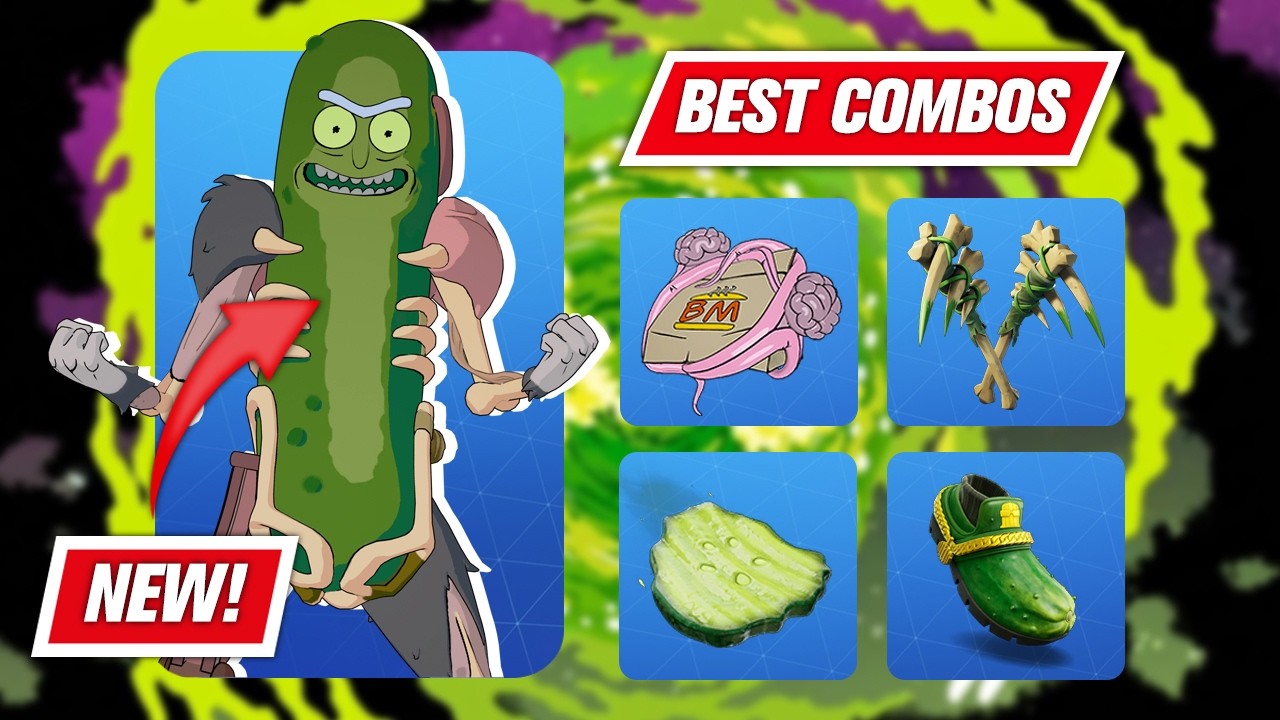 PICKLE RICK *BEST* COMBOS - Fortnite
