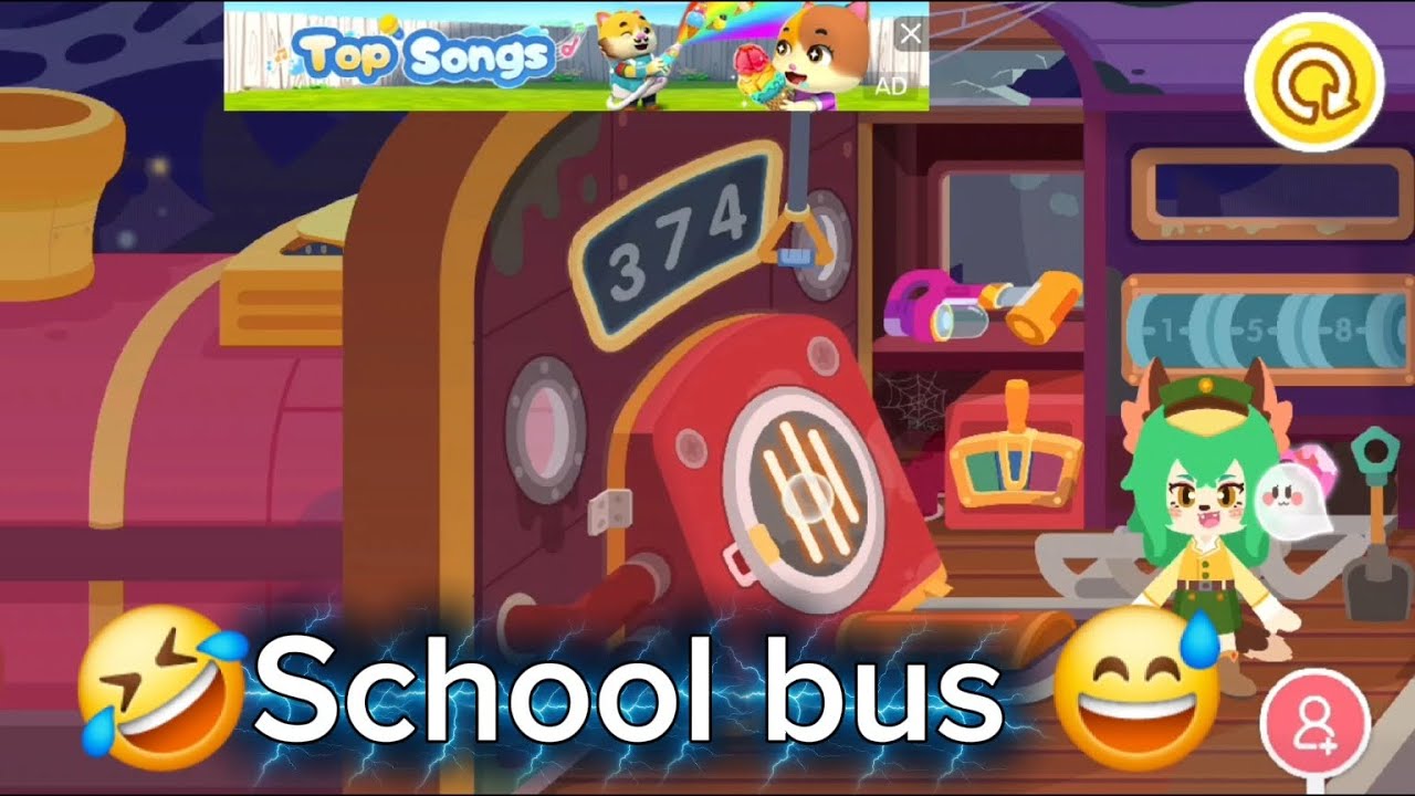 🤣School bus 😅kid's game video //