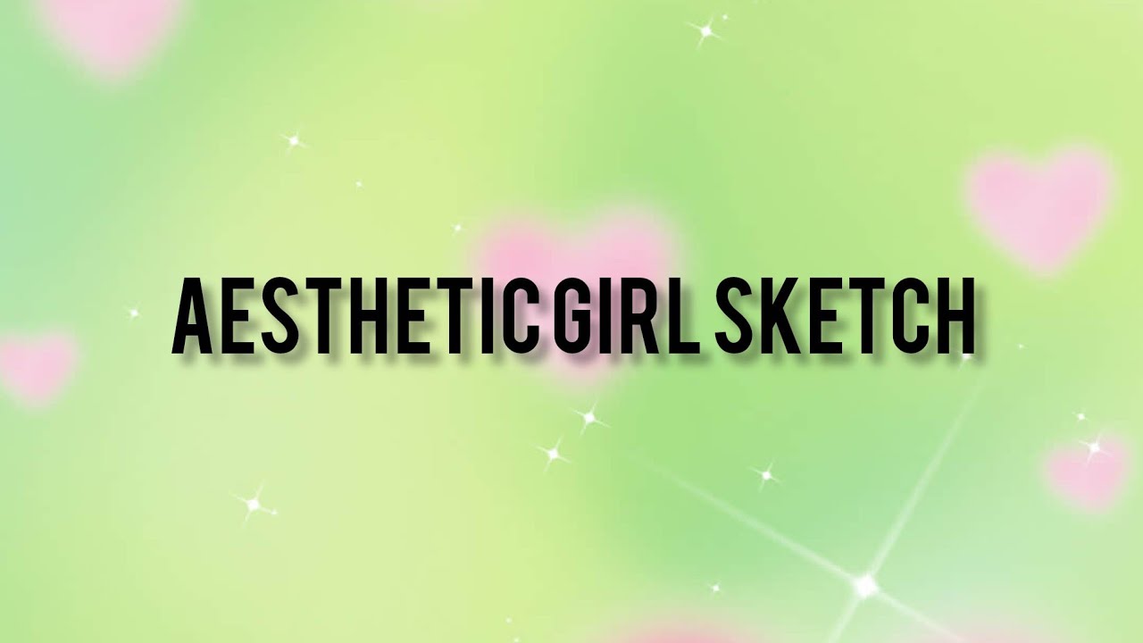 Aesthetic Girl Pencil Sketch |
