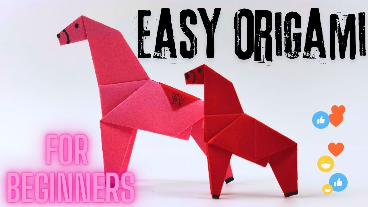Easy Origami horse for Kids & Adults #papercraft #origamitutorial #diy #handmade #simplediy #learn