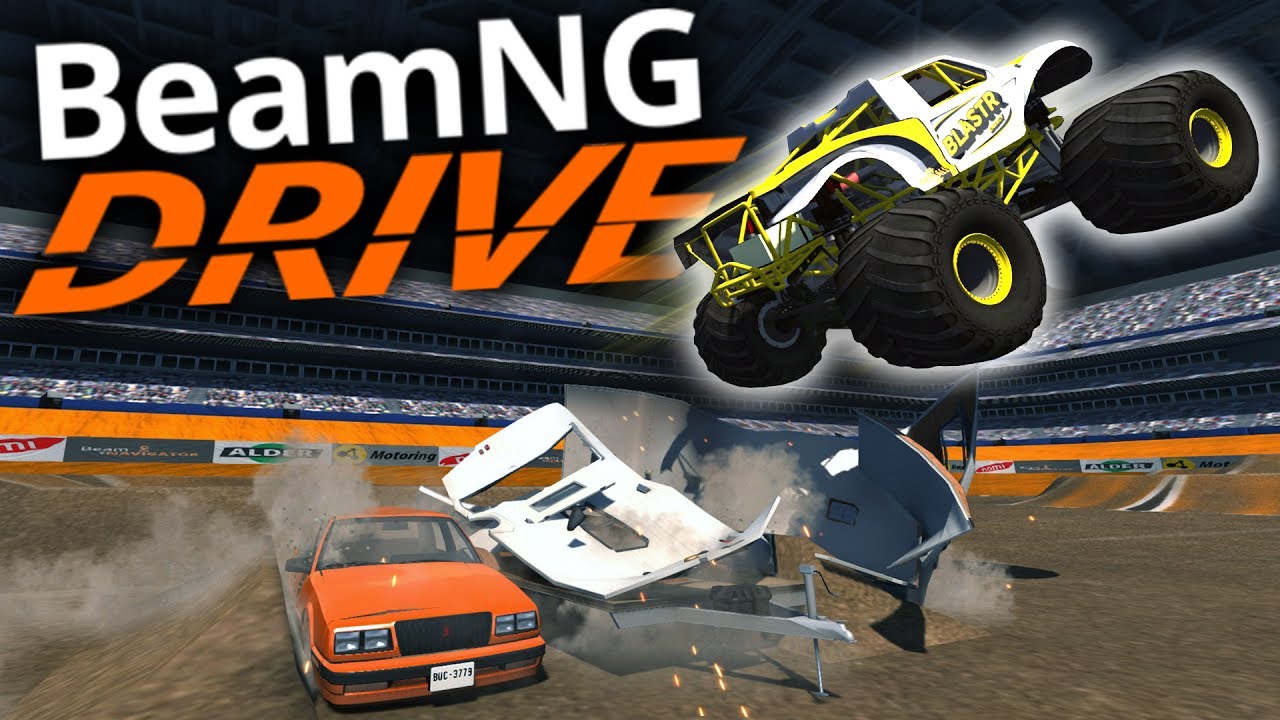 BeamNG Drive - MONSTER TRUCK MADNESS! - CRD Monster Truck & Monster Truck Maps - BeamNG Gameplay