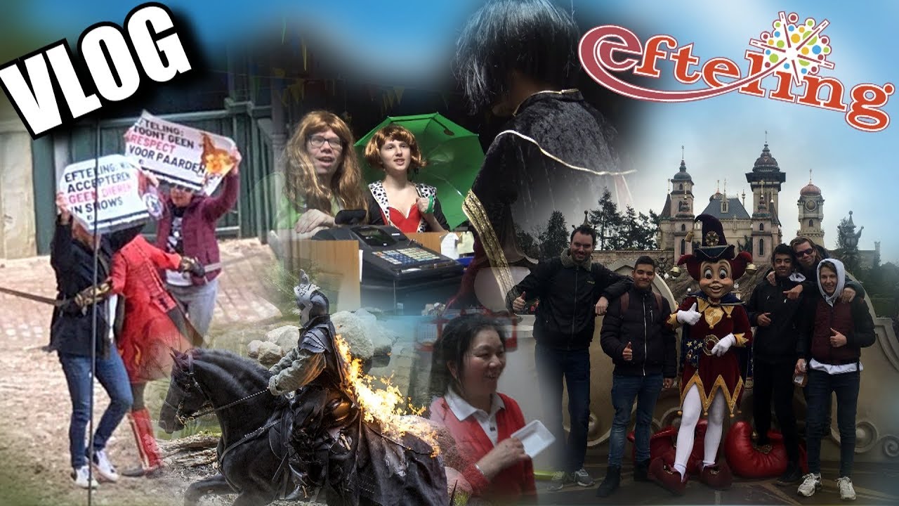 EFTELING VLOG - ACTIVISTEN VERPESTEN RAVELEIJN! | ETEN BIJ MAMA! | LOL IN DE FEESTWINKEL!