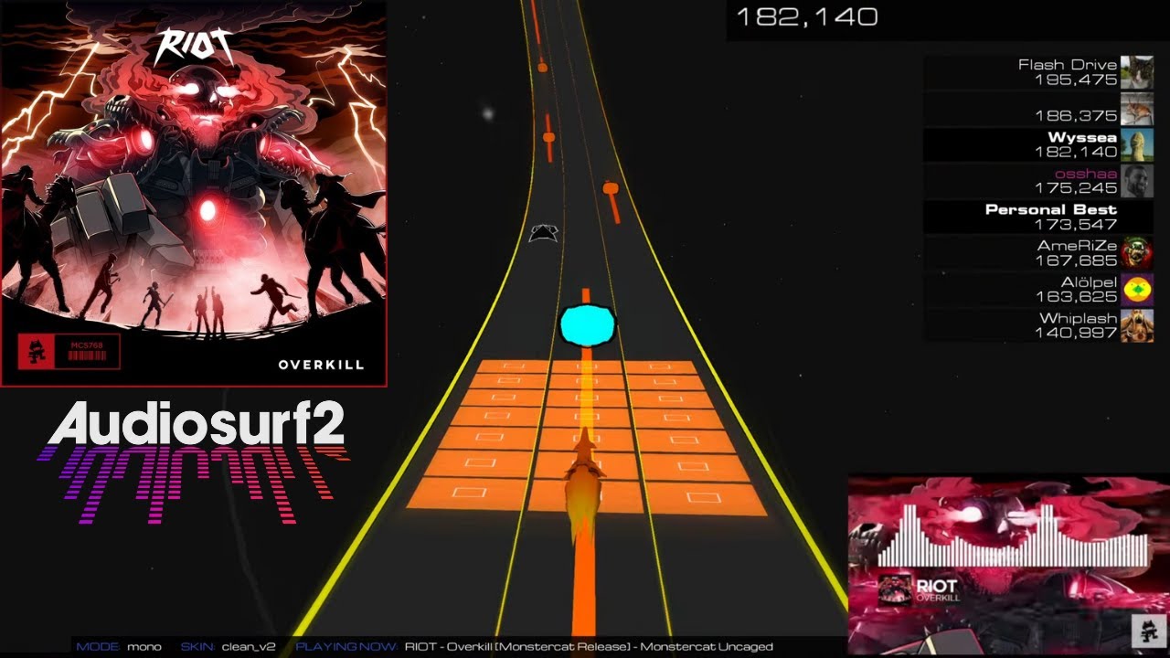 Audiosurf 2 | RIOT - Overkill [Mono]